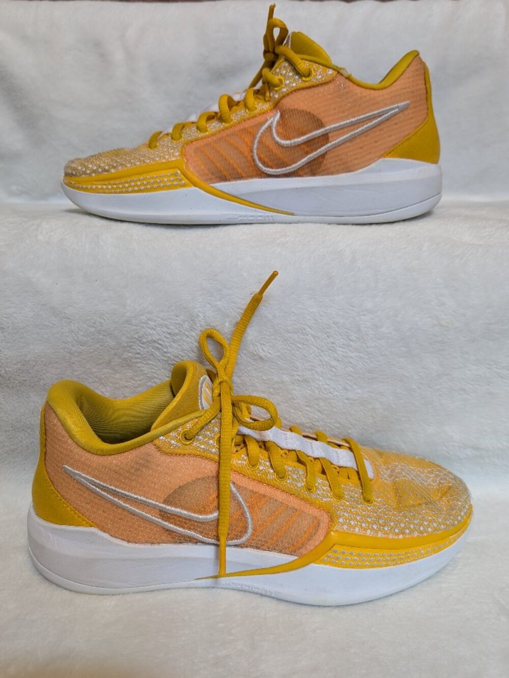 Nike Sabrina shoes size 7.5 yellow white